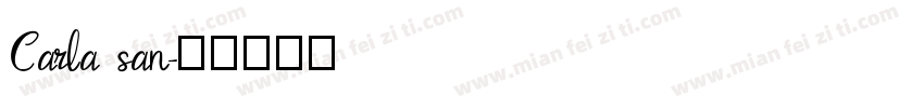 Carla san字体转换